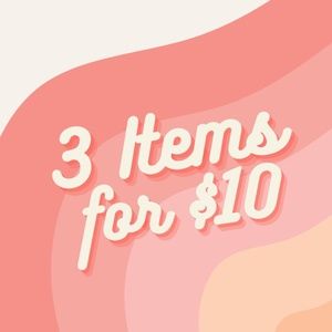 ✨3 for $10✨